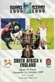 England v South Africa 1999 rugby  Programme